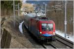 Rail Cargo Hungaria 1116 013 fhrt mit dem Russenzug 13017 (Moskau - Nizza) durch das Murtal.