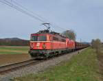 Die 1142 542 und 1116 256 waren am  14.04.2013 mit dem Erzzug  47407 nach Spielfeld unterwegs.