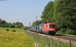 1116 092-6 mit einem Lkw Walter KV Zug bei Vogl 18.5.13