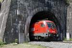 1116 035 verlsst am 18.06.2013 den Annabergtunnel bei St.Michael.