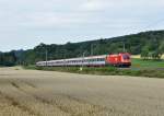 1116 260 Europ�ischer F�hrerschein ist mit dem EC 113 von Frankfurt(Main) nach Klagenfurt in �sterreich unterwegs.Das Bild entstand an der Filsbahn bei Ebersbach an der Fils am 4.8.2013