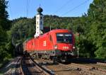 1116 022 + 1116 025 mit einem Audizug am 14.07.2012 bei Wernstein am Inn.