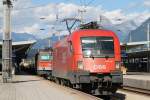 1116 113 auf Wrgl Hauptbahnhof am 31-7-2013.