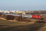 EC 103, unterwegs nach Villach Hbf., am 01.01.2014 bei Guntramsdorf-Thallern.