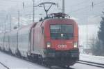 ÖBB InterCity in Strasswalchen Richtung Salzburg (30.01.2014)