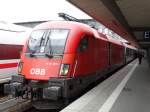 ÖBB 1116 127-0 mit EC in München Hbf am 14.08.14