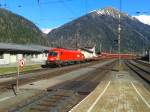 1116 099-3 mit ASTB 9609 von Böckstein bei der Einfahrt in den Bahnhof Mallnitz-Obervellach.