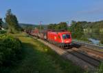 1116 027 mit dem Audizug am 19.09.2015 bei Sandbach.