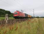 1116 276 mit Containerzug in Fahrtrichtung Norden.