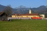 Am Kloster Reisach sollten auch noch ein paar Aufnahmen gemacht werden - es kamen sogar einige Güterzüge vorbei.