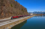 1116 250 mit einem RJ am 30.12.2023 bei Kufstein.