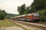 1116 219 als Rail Jet in Alingen am 30.07.2010