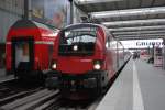 Ankunft 16:25 Mnchen Hbf am 09.06.11 Railjet 1116 227 aus Wien