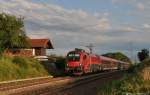 1116 230 mit RailJet am 07.07.2012 an der ehemaligen Blockstelle Hilperting