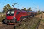 1116 207 schiebt den railjet 162 (Budapest keleti - Zrich) in Richtung Wien Meidling.