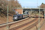 Am 12.03.2019 verkehrt 1116 158 mit IC nach Singen zwischen Österfeld und Vaihingen auf der Gäubahn.