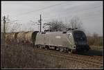 1116 182 (COPRA) mit Güterzug bei Tallesrunn am 25.11.2019.