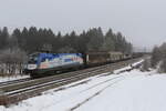 1116 159  Sparda-Bank  mit  H-Wagen  aus dem Nebel und Salzburg kommend am 25.