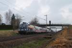 1116 280 (A1) mit IC 2082 bei Hattenhofen (04.04.2008)