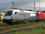 1116-038 Werbelok der Firma Siemens in der Zugfrderung Knittelfeld am 13.08.2008