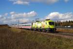 1116 033 (Telekom Austria) mit IC 2083 vor Haspelmoor (17.10.2008)