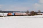 1116 250 (Feuerwehr) mit EC 113 bei Mammendorf (25.02.2009)