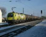 Hier ist 1116 033 -0 der BB in Mangolding am 17.02.2010.