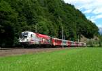 1116 246 mit einem REX nach Salzburg Hbf am 09.06.2009 unterwegs zwischen St.