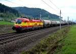 1116 232  EM-Spanien  mit einem Gterzug am 16.04.2009 unterwegs bei Niklasdorf.