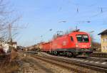 1116 260  Europischer Lokfhrerschein  mit einem Gterzug bei Prien am Chiemsee.