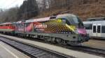 1116 170  Eurovision-Songcontest  wartet in Leoben Hbf.