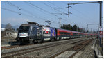 1116 222 Red Bulletin zieht den railjet RJ 533 von Wien Hbf nach Villach.