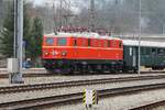 ÖGEG 1141.21 am 17.März 2018 im Bahnhof Kleireifling.