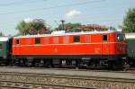 E-Lok 1141.21 der GEG am 22.7.2006 im Bahnhof Timelkam (O)vor einem Sonderzug im Rahmen der Obersterreichischen Landesausstellung 'Kohle und Dampf' in Ampflwang