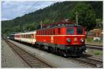 RPS 1141.024 mit der Schlierenwagen Überstellung SLP 94292, von Lienz nach Sopron.