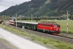 1141 024 mit Sonderzug bei Preg am 21.06.2015.