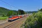 1142 693 mit einem REX am 03.06.2017 bei Wernstein am Inn.