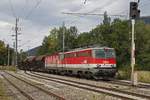 1142 616 + 1144 032 mit Güterzug in Steyrling am 26.09.2017.