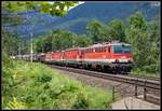 1142 638 +3x1144 mit Güterzug bei Küb am 21.06.2018.