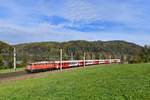 1142 682 mit einem REX am 06.10.2018 bei Wernstein am Inn.