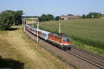 ÖBB 1142 644 mit einem REX Richtung Linz in Neumarkt-Kallham.