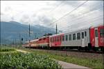 1142 664 ist als Schiebelok des REX 1511 von Innsbruck Hbf nach Salzburg Hbf eingeteilt.