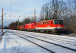 1142 638 untersttz eine 1116 mit Gterzug bei der Bergfahrt auf der Semmeringnordrampe.