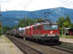 1142-683 und 1216-009 am 24.07.2010 in Villach-Warmbad mit einer Rola gen Italien 