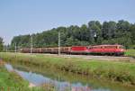 1142 623 und 1144 230 sind am 27.07.2012 mit dem  54693 in Wartberg an der Krems durchgefahren.