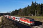 Am zweiten Tag des Meridian-Ersatzverkehrs dem 16.12.13 konnte ich hinter Teisendorf die ÖBB 1142 636 und 1142 655 als Schlußlok mit dem DPN 79013 (München Hbf - Salzburg Hbf)