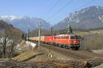 1142.682+1116 fahren mit GAG-53515 über den Payerbachgraben-Viadukt am 21.2.15