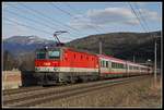 1144 071 mit IC610 bei Bruck an der Mur am 20.03.2019.