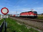 1144 119-5 schiebt bei Haiding REX1740 in Richtung Passau; 190717