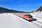 1144 252 mit einem IC am 16.02.2019 bei Hochfilzen.